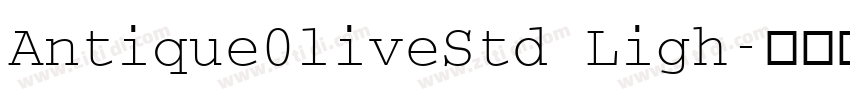 Antique0liveStd Ligh字体转换